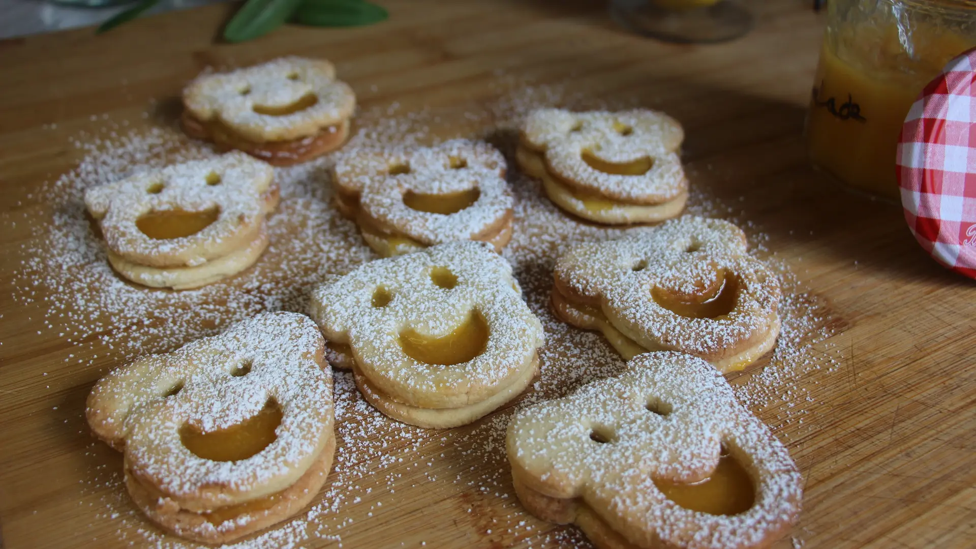 lunette sans gluten à la confiture