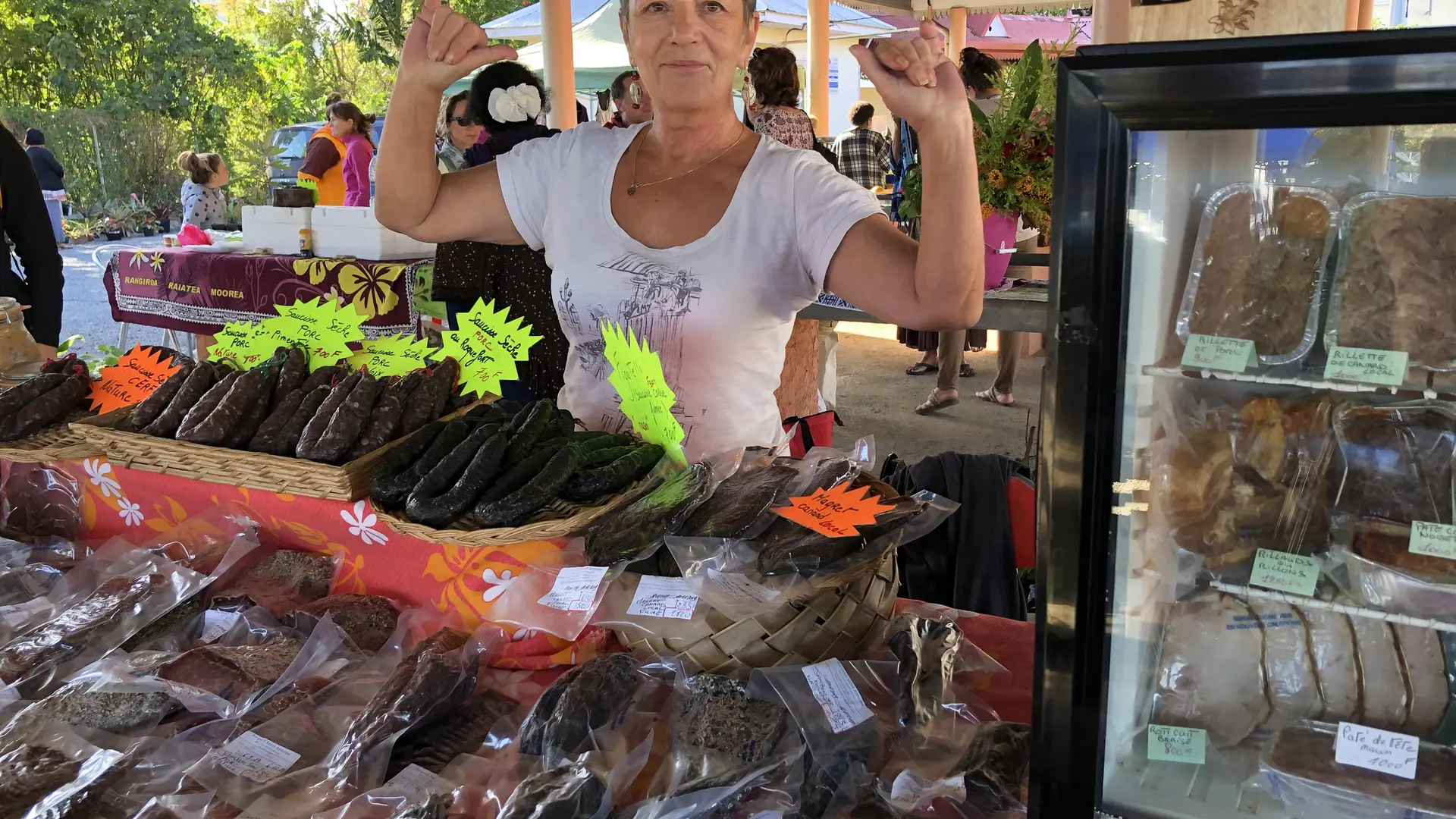 Stand sur un marché