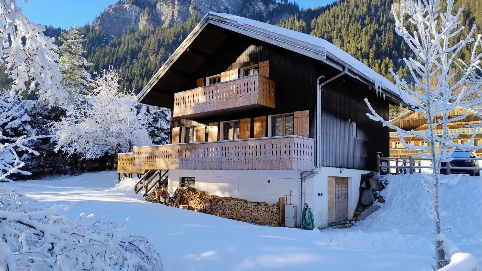 Chalet en hiver