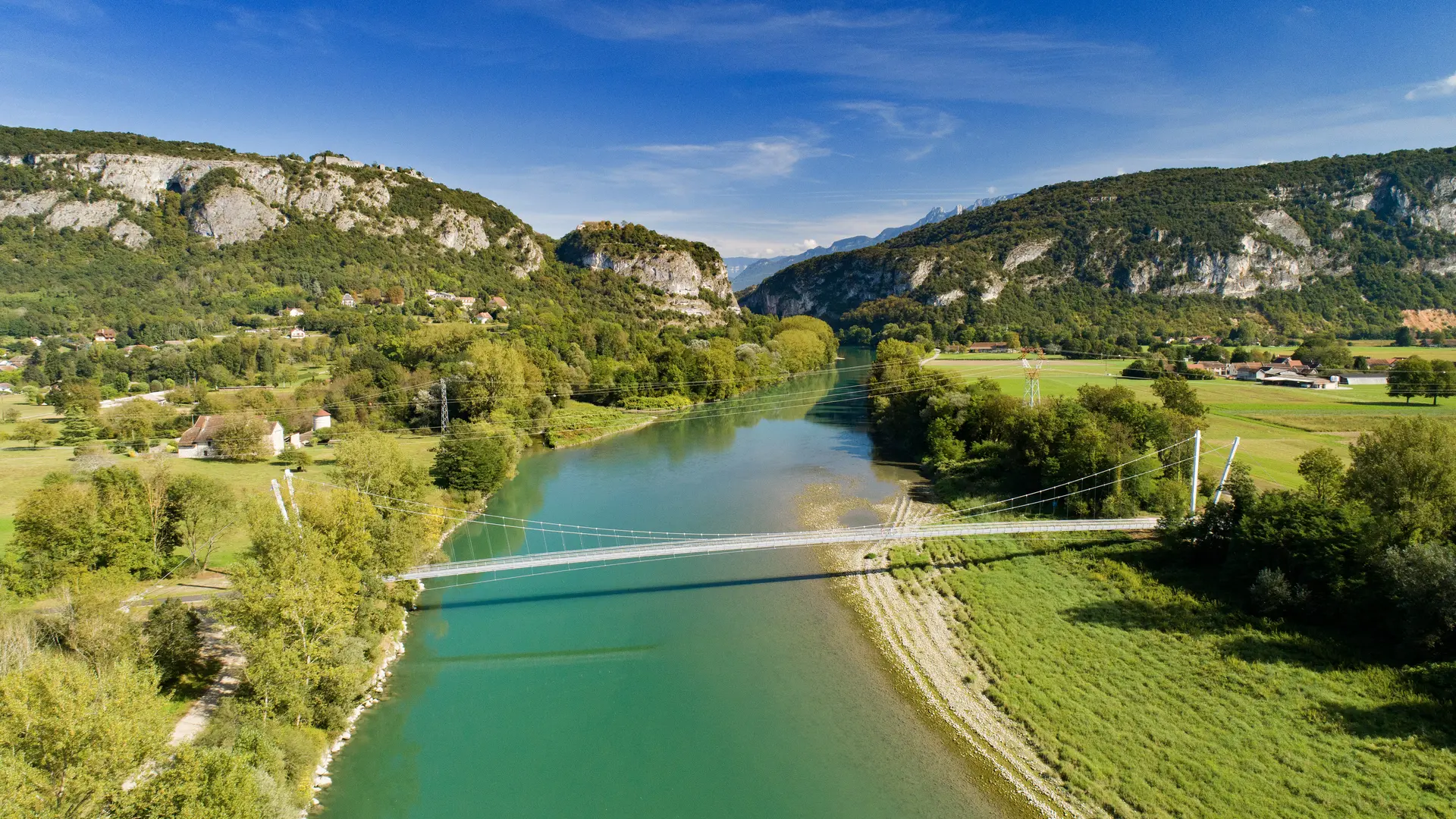 Passerelle de Virignin vers la Savoie