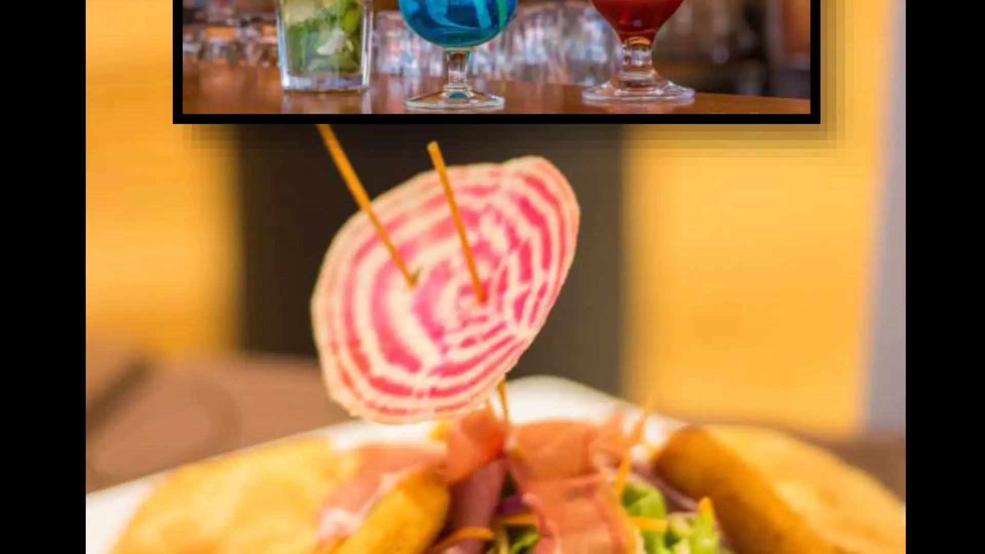 Venez vous régaler avec une de nos spécialités ou déguster un bon cocktail en terrasse !