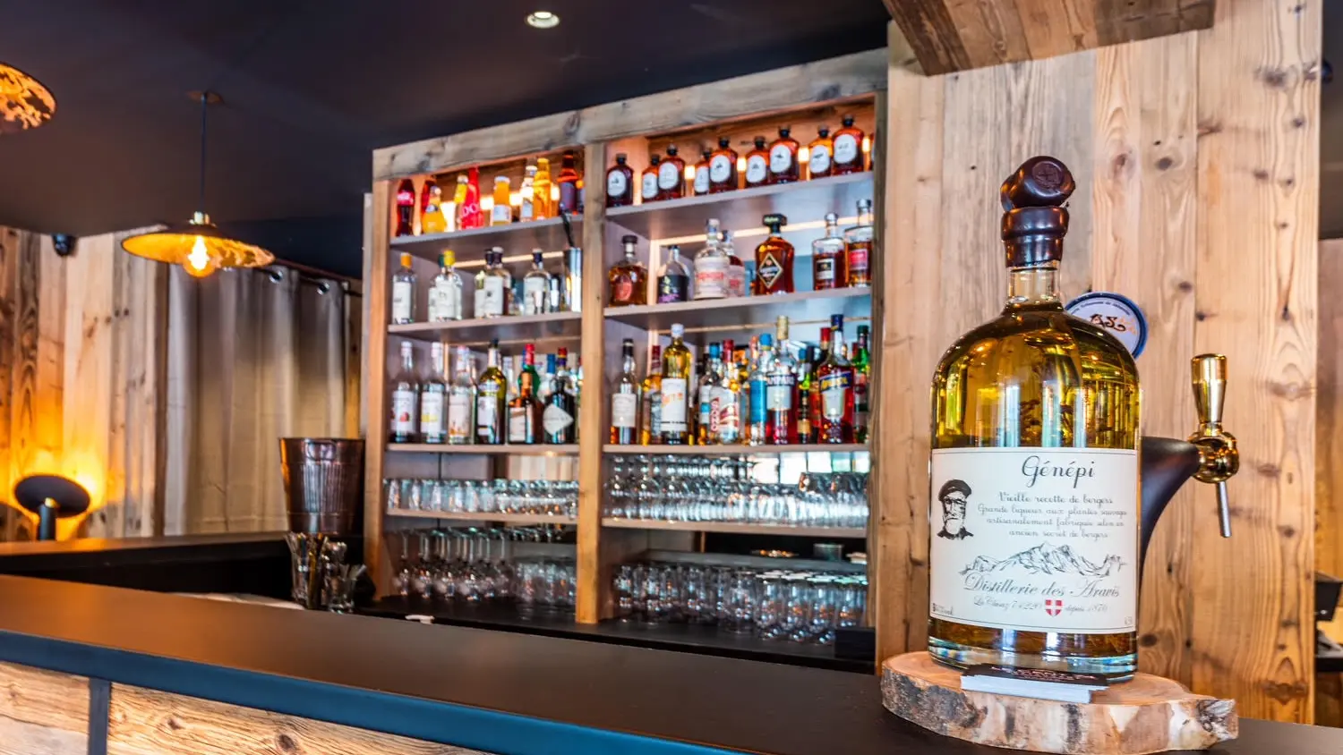 Bar du restaurant le Cent 74