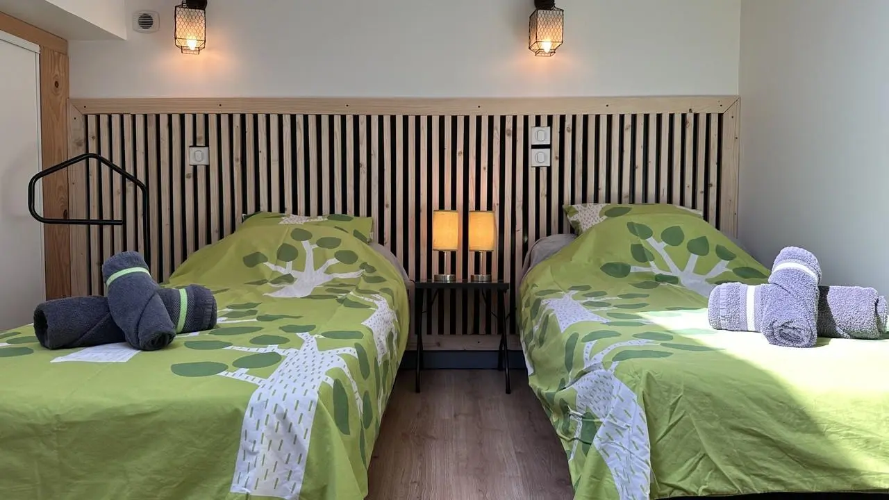 Chambre 2 lits de 90 et possibilité de les rapprocher