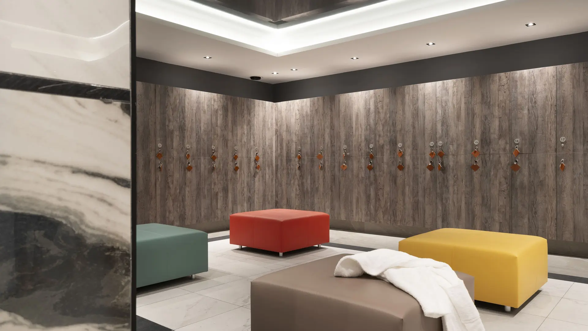 Les vestiaires