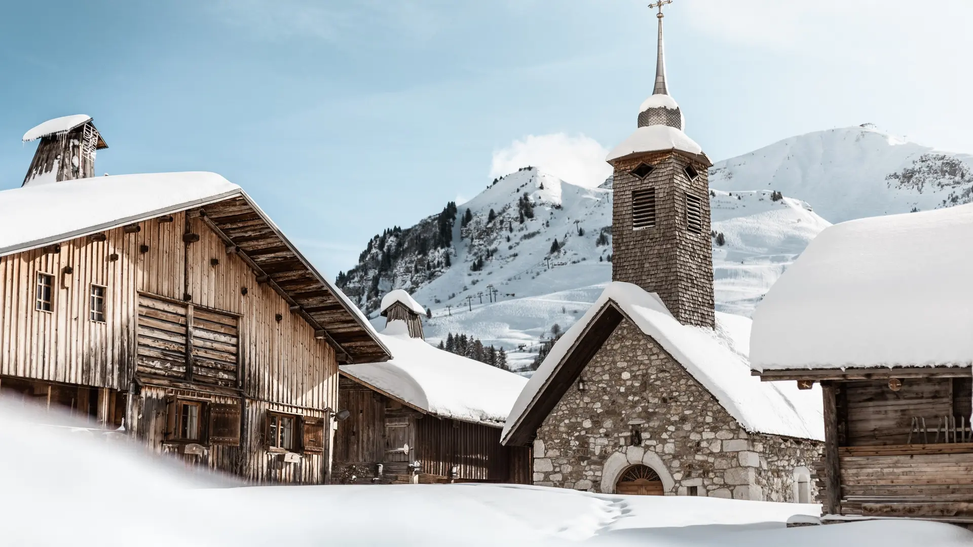 Chapelle du Chinaillon l'hiver