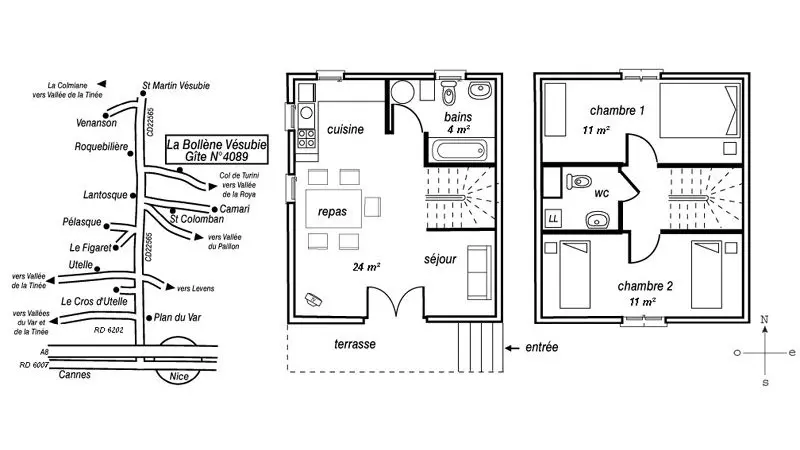 Gîte Mélèze-Le plan-La Bollène-Vésubie-Gîtes de France des Alpes-Maritimes