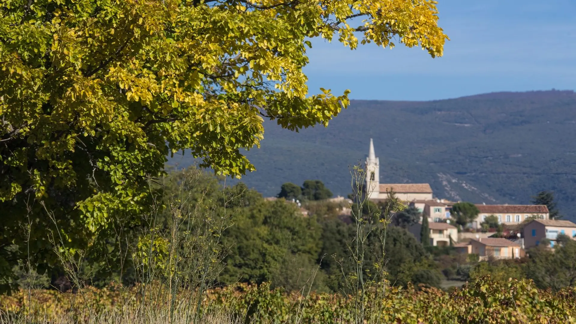 Villars et l'adret des Monts-de-Vaucluse