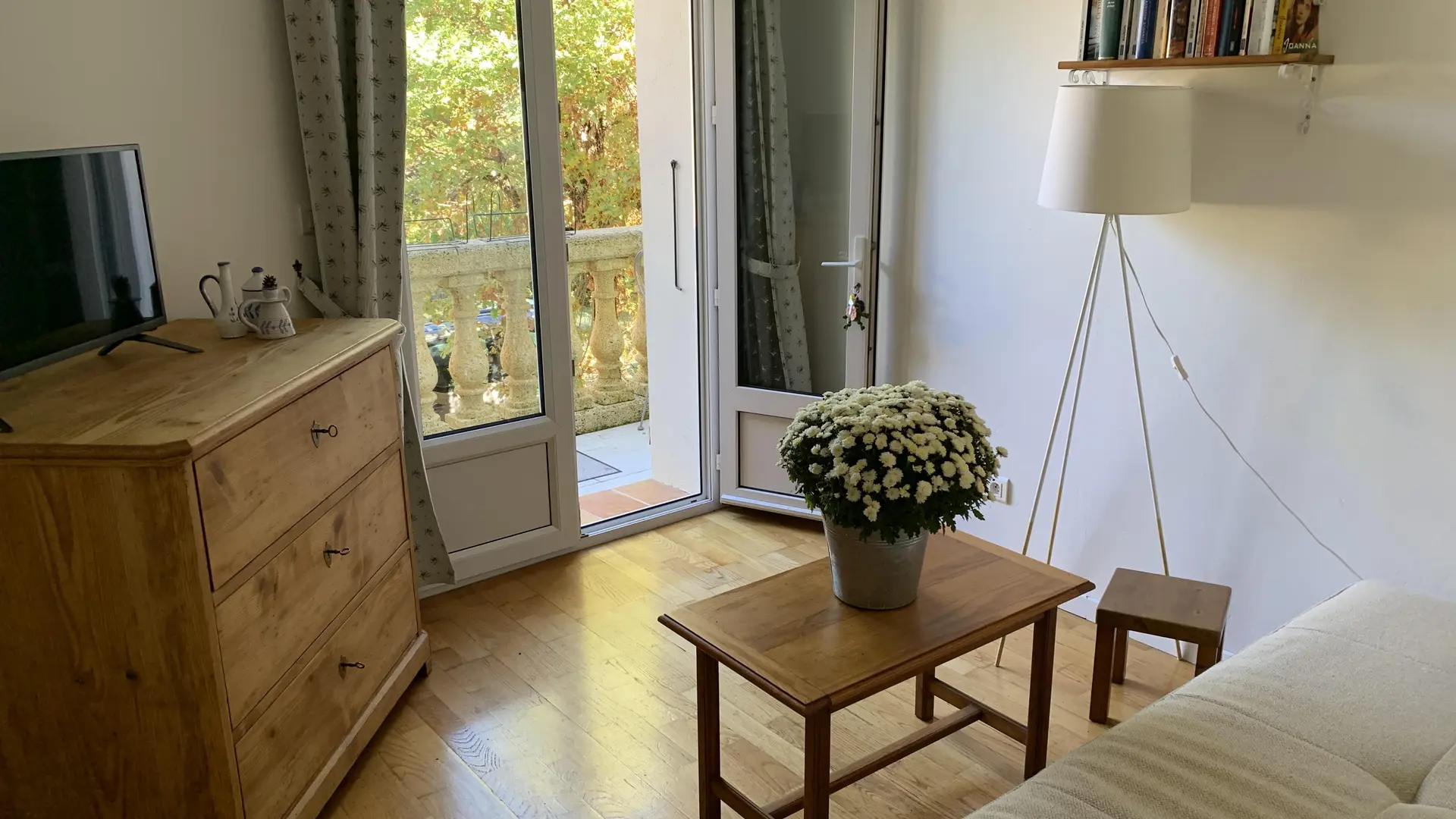 Gîtes Les Lavandes salon TV