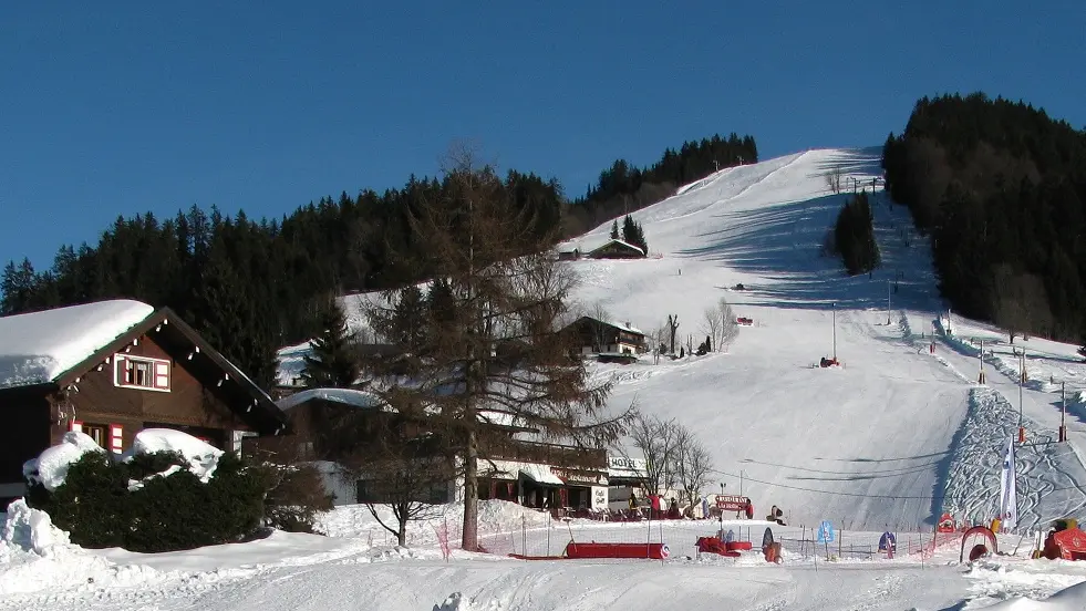 vue sur les pistes