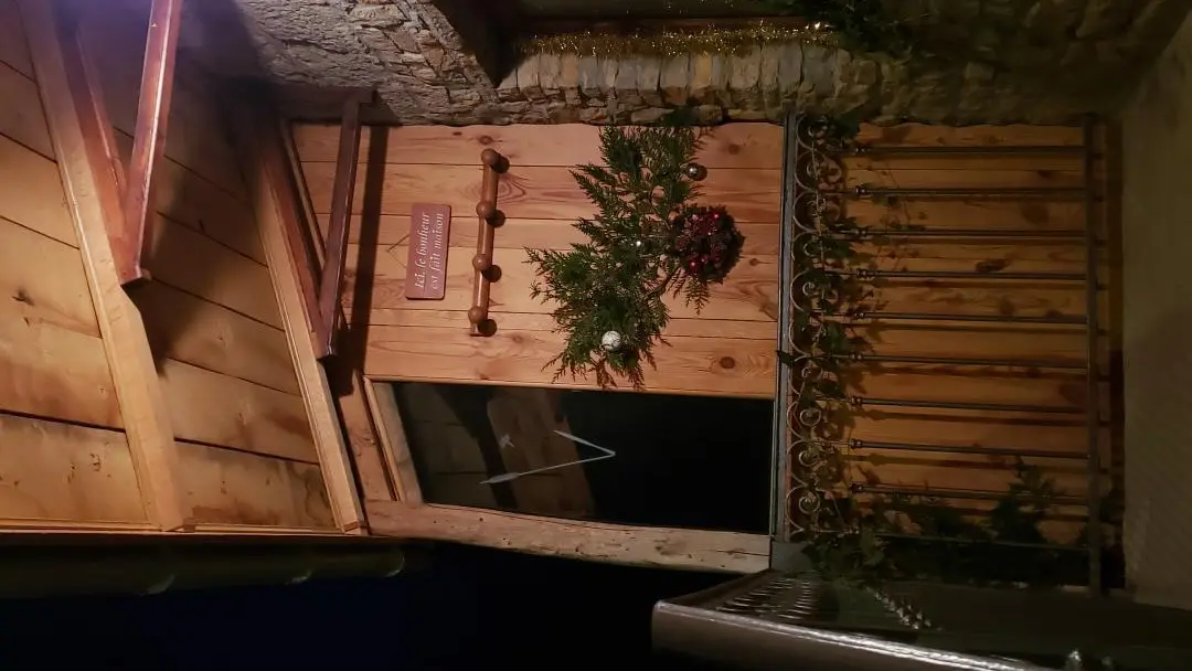 Entrée du gîte pour les fêtes