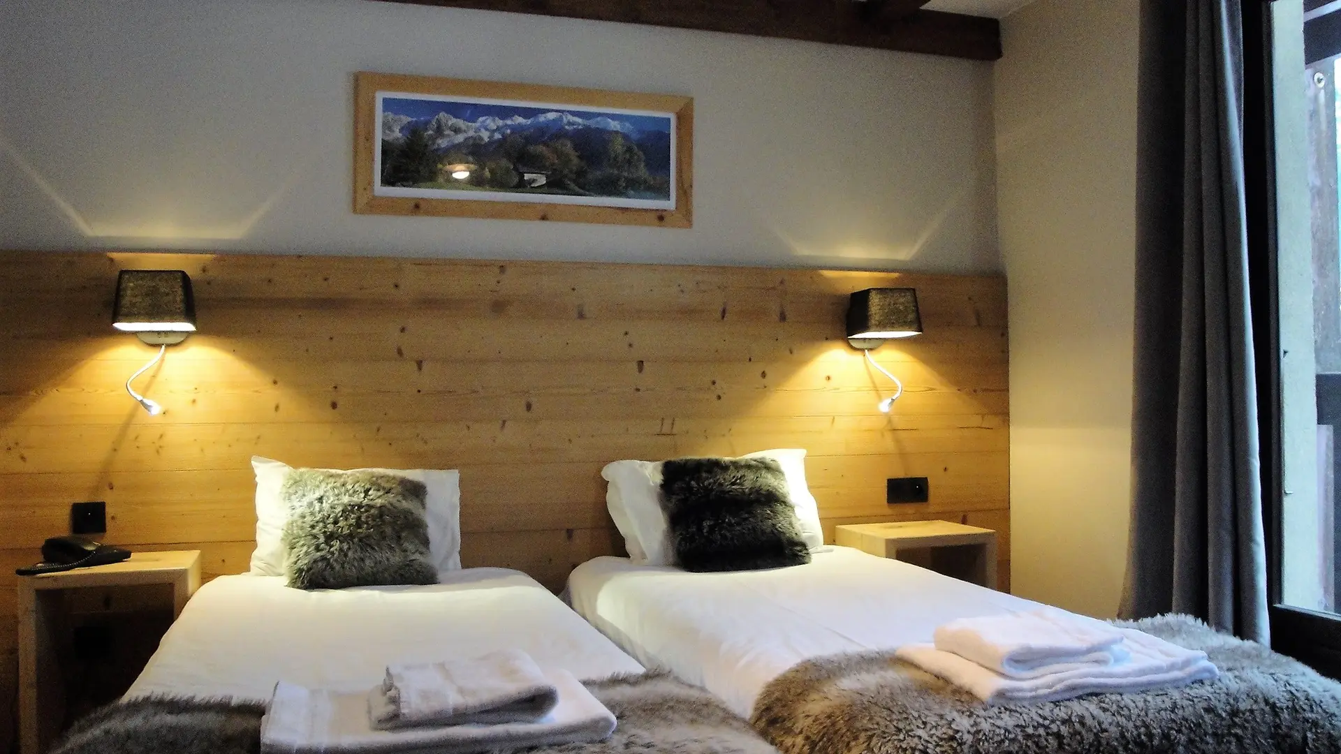hotel du bois les houches chambre twin