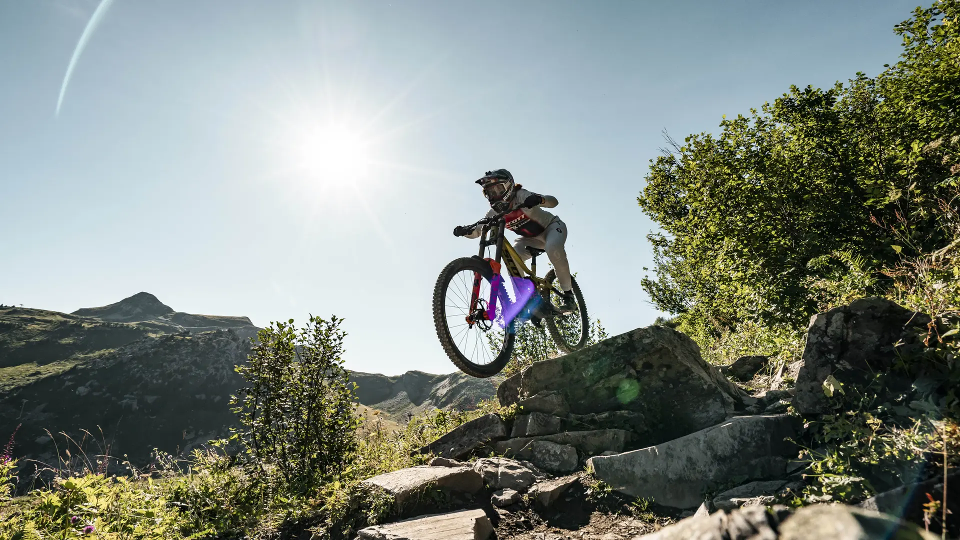 Piste VTT Haute Tension du Bike Park de Châtel