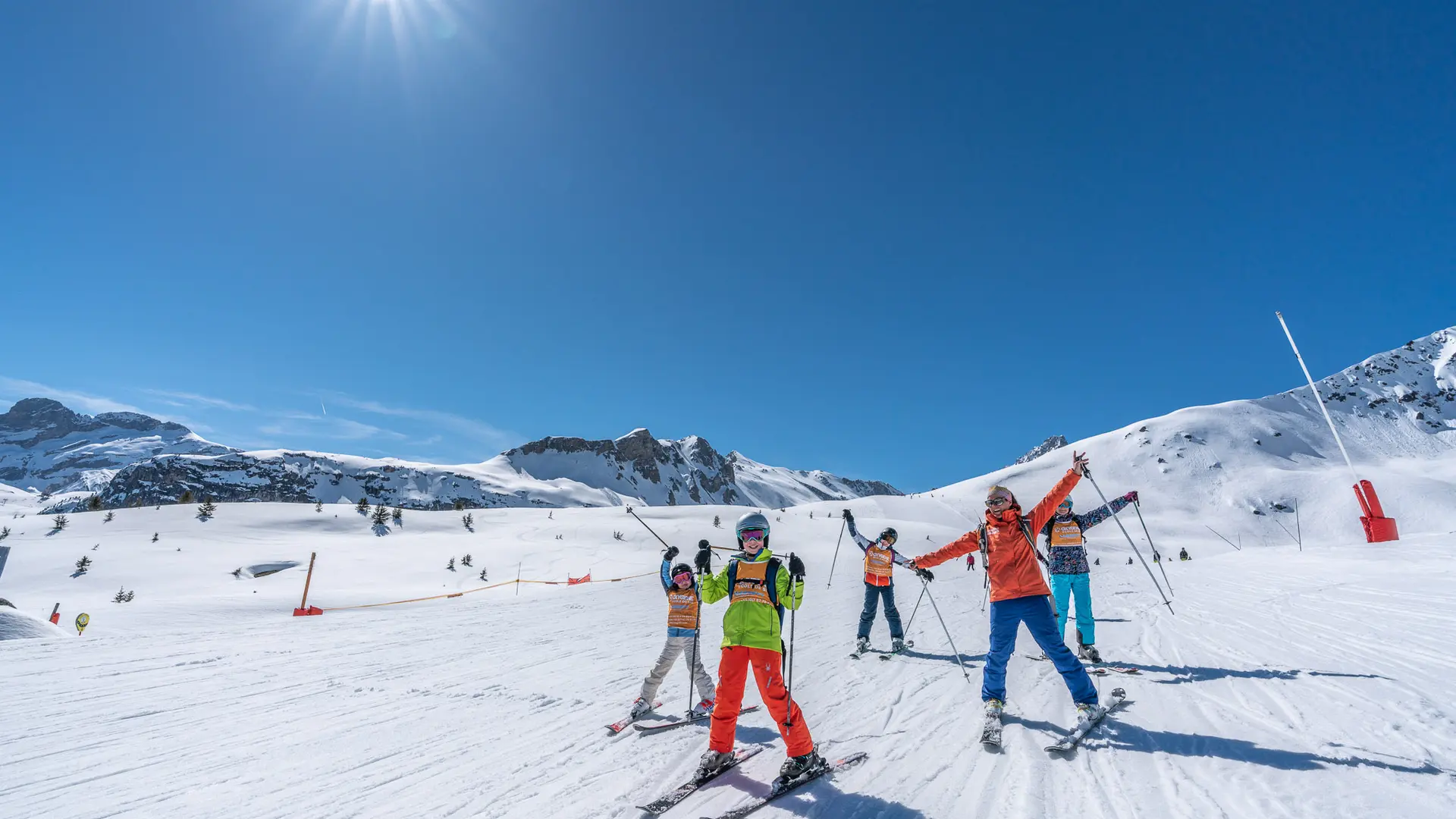 These sessions are jam-packed with top techniques, snow-filled laughter and games.