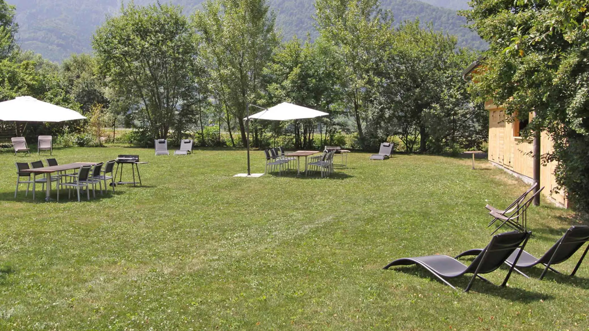 view of garden facing east relative to the farmhouse entrance