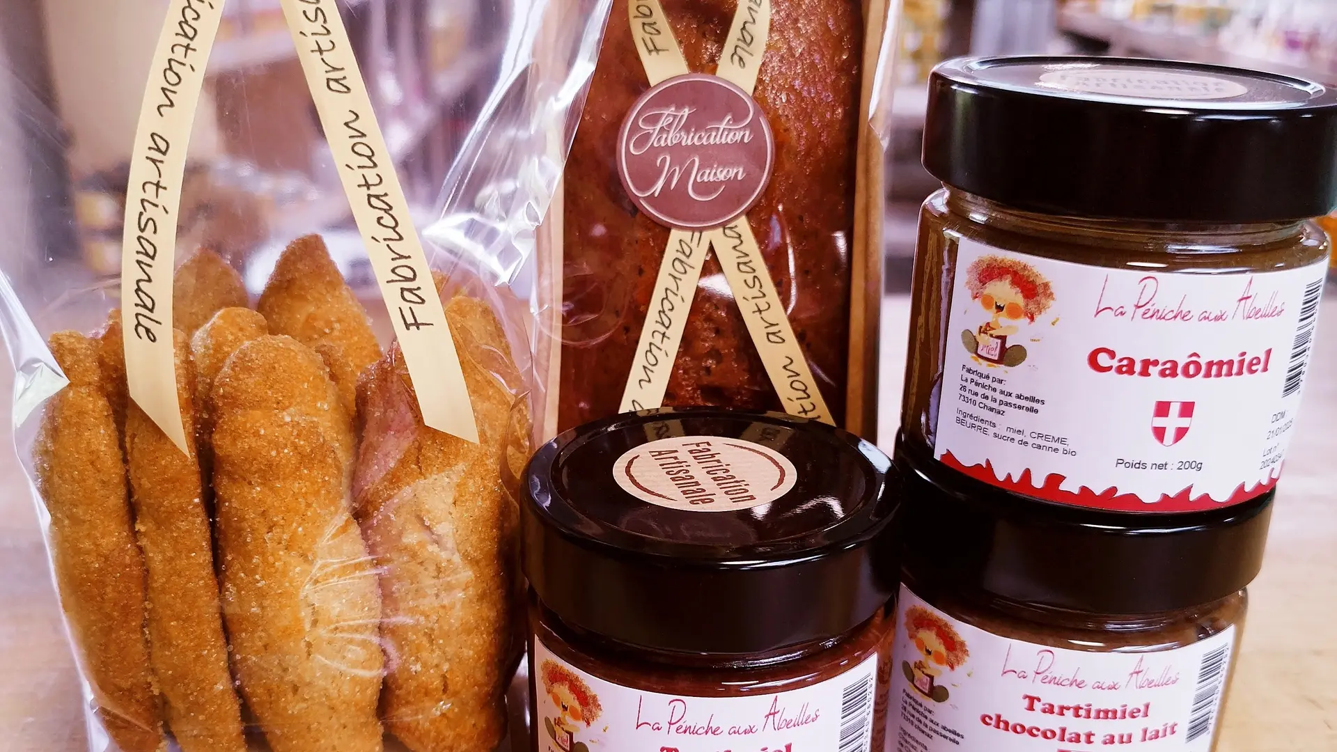 Gourmandises au miel de notre production