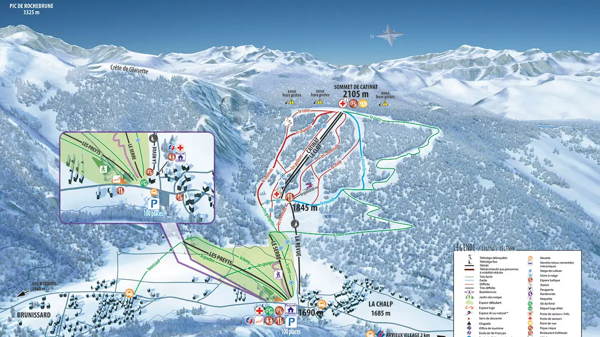 Plan des pistes