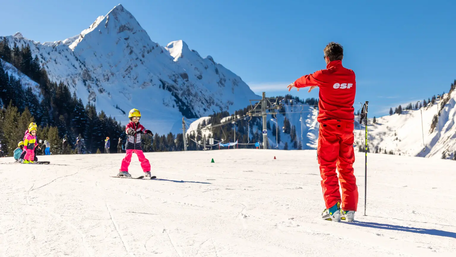 Cours collectif de ski alpin_Saint-Jean-d'Aulps