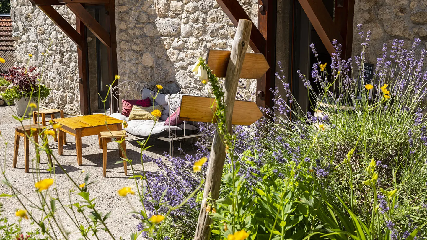 Terrasse en été