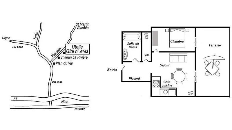 Gîte Les Chamois d'Utelle-Le plan-Utelle-Gîtes de France des Alpes-Maritimes