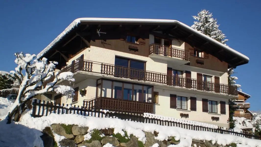 chalet en hiver