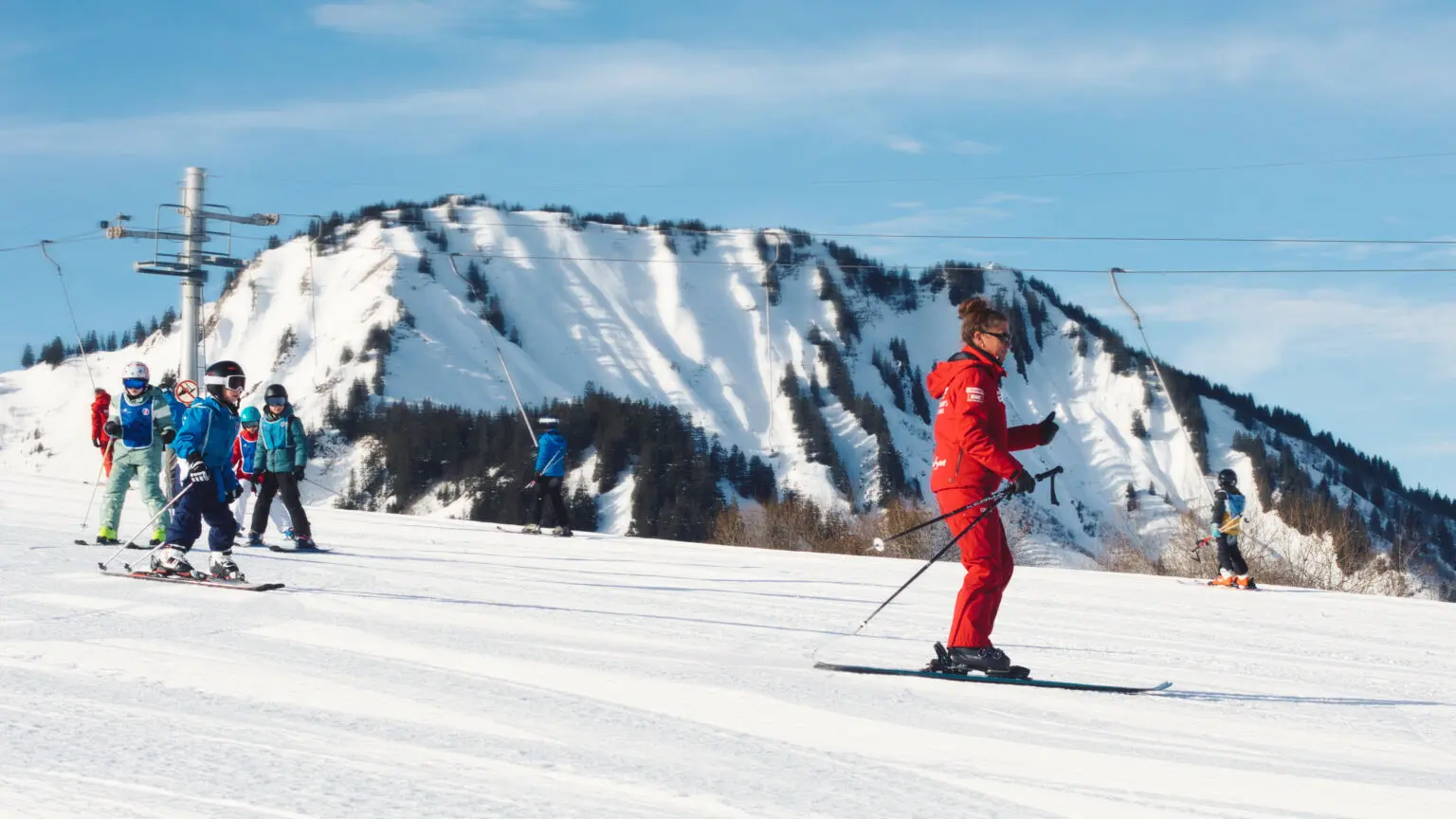 Cours collectif de ski alpin_Saint-Jean-d'Aulps