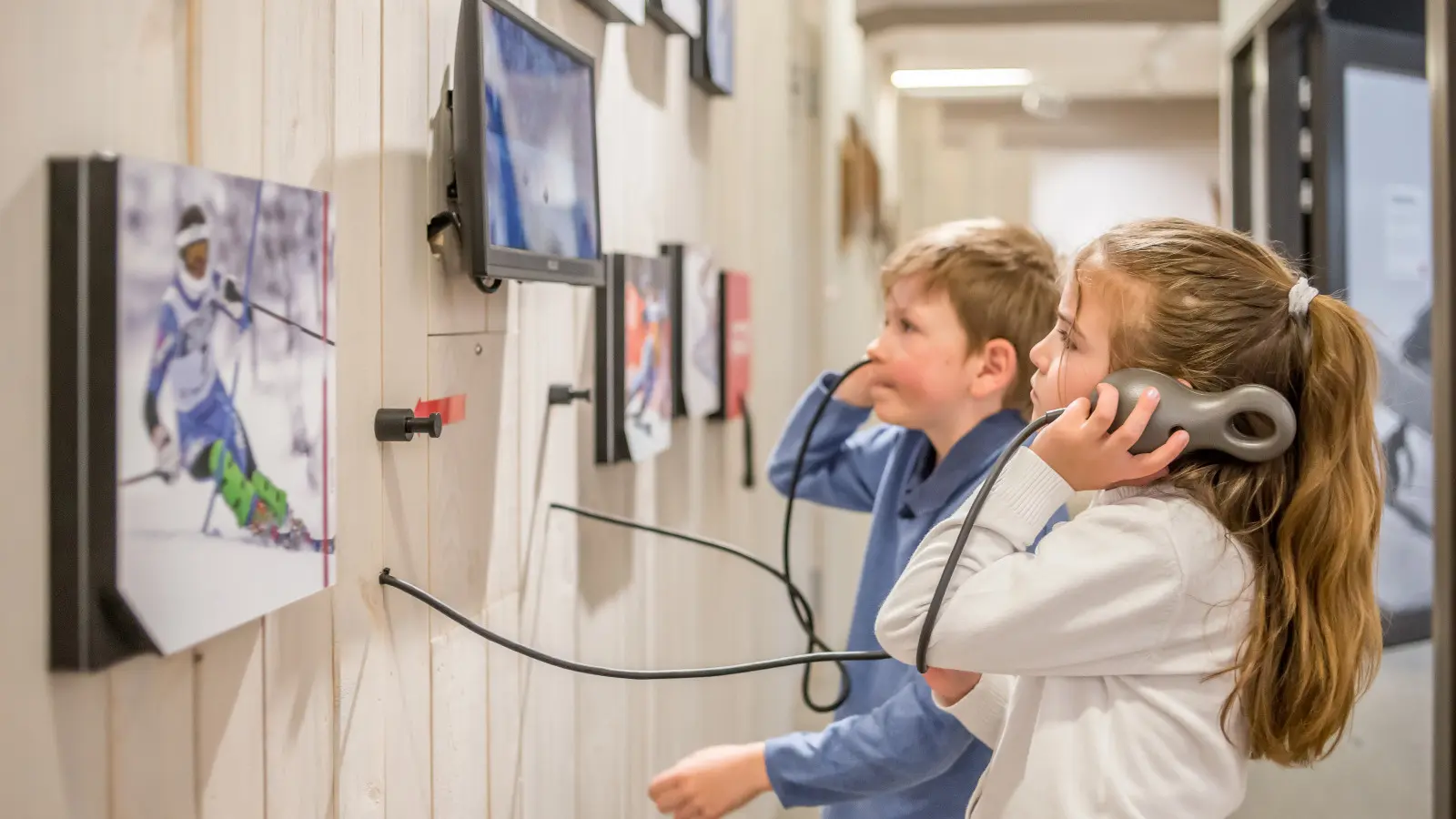 Enfants au musée de Val d'Isère