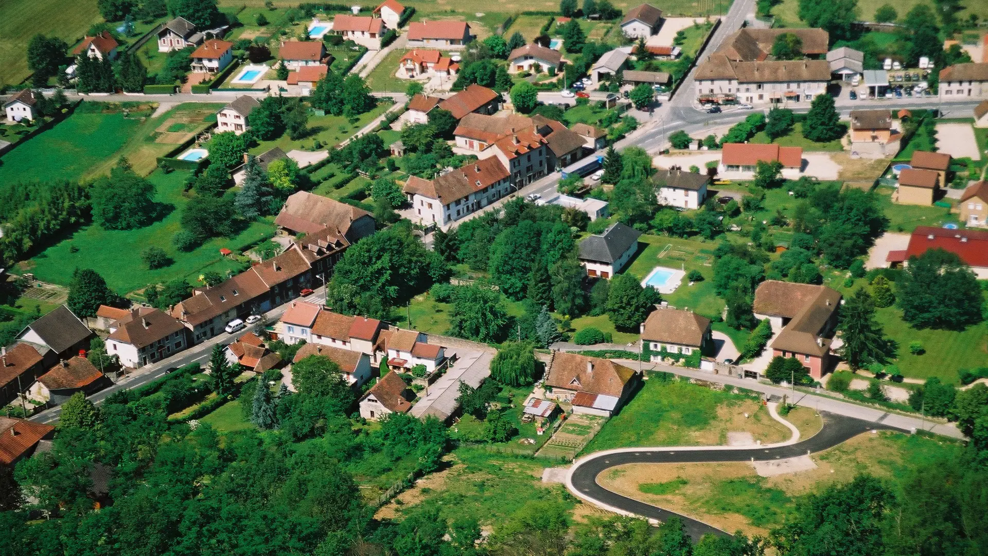 Vue aérienne Virignin