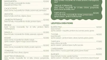 Carte Oli Pizza