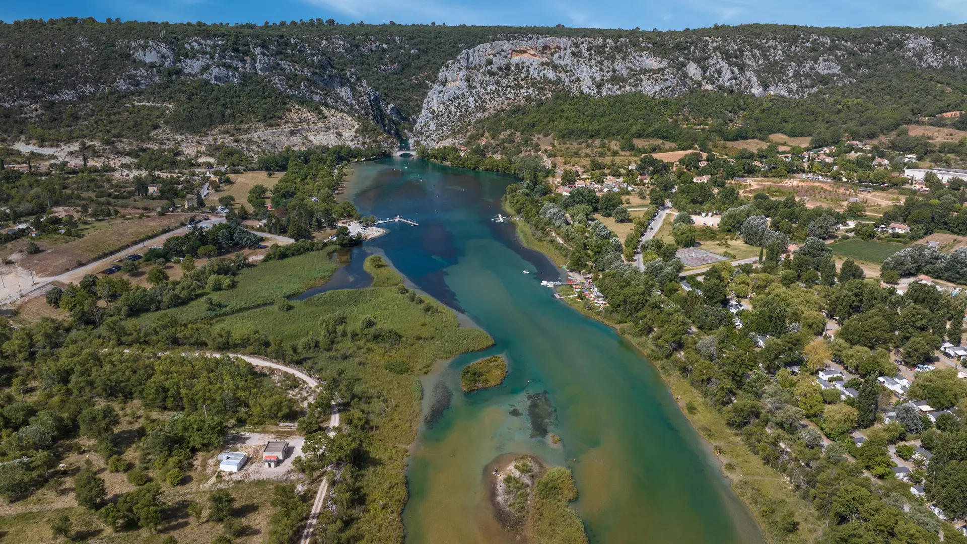 Plage de Montmeyan - Lac de Quinson