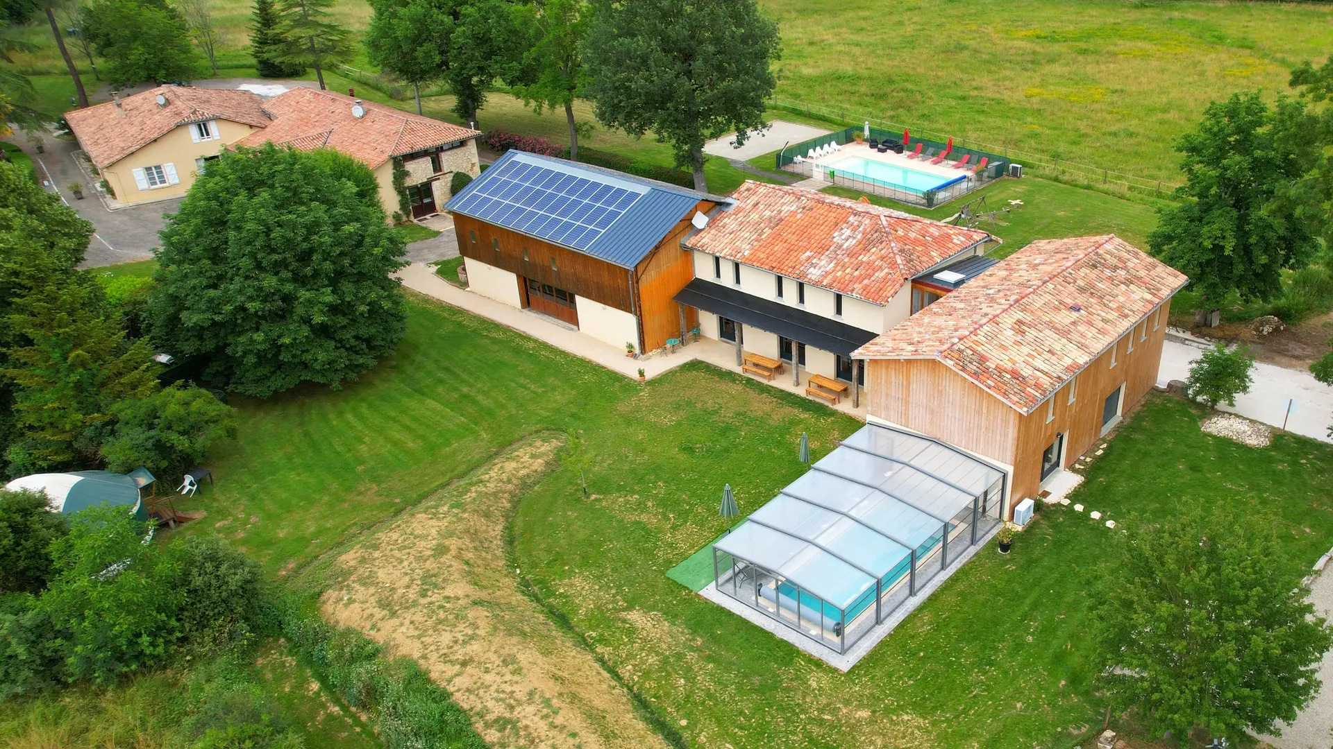 Vue du ciel du Domaine