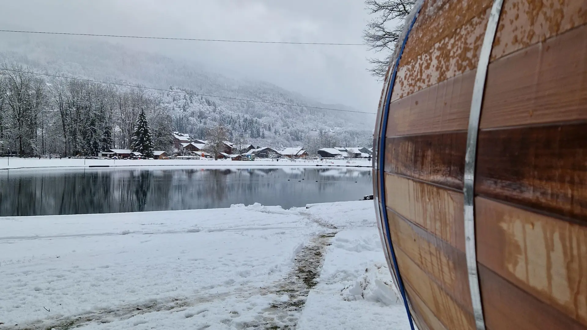 Sauna mobile au lac Bleu