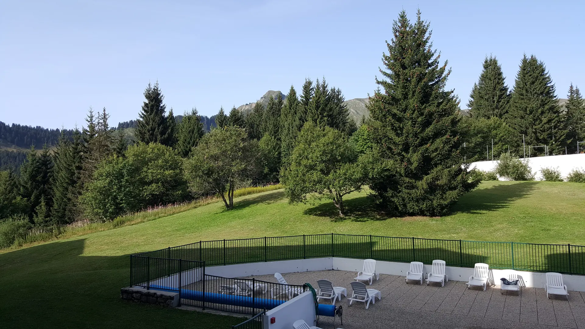 Piscine en été