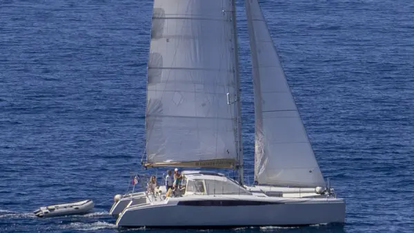 Catamaran sail ride in Frioul islands