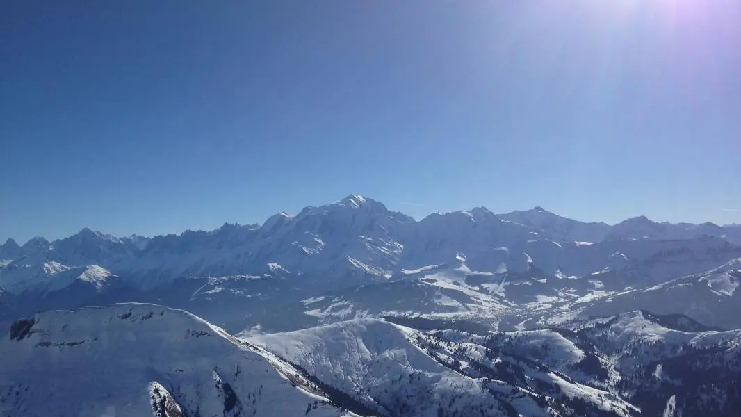 Photo touristique: VUE SUR LE MONT BLANC DEPUIS COL DE BALM
