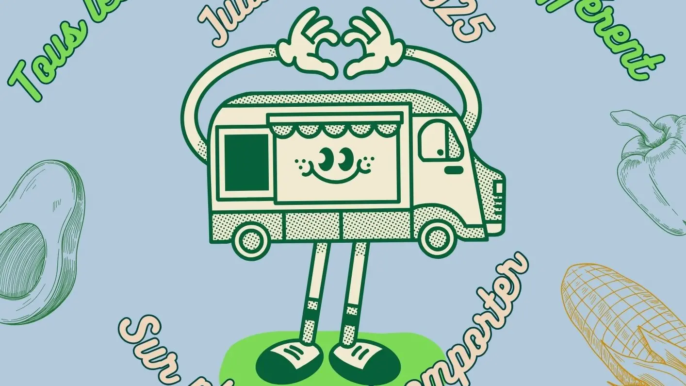 Food trucks devant l'hôtel des Rhodos