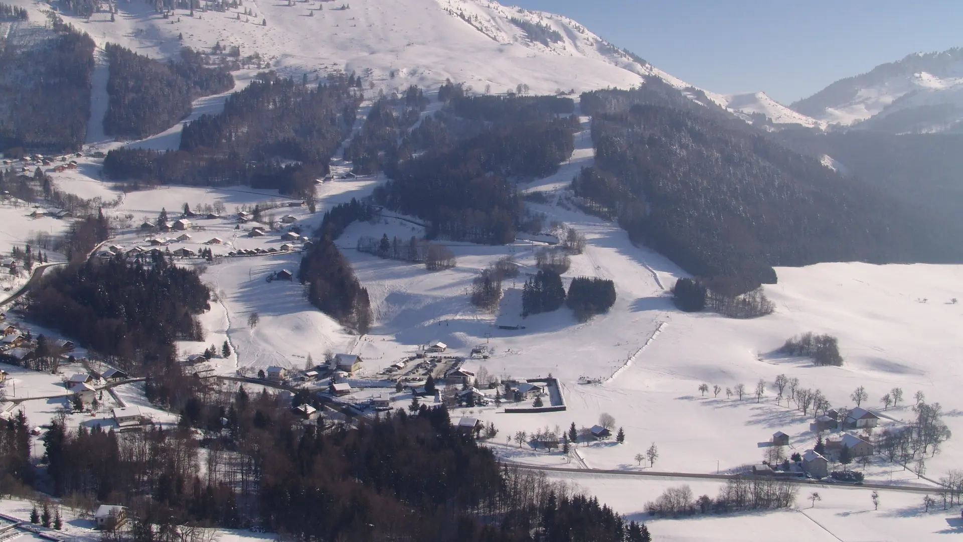 Vue générale du domaine skiable