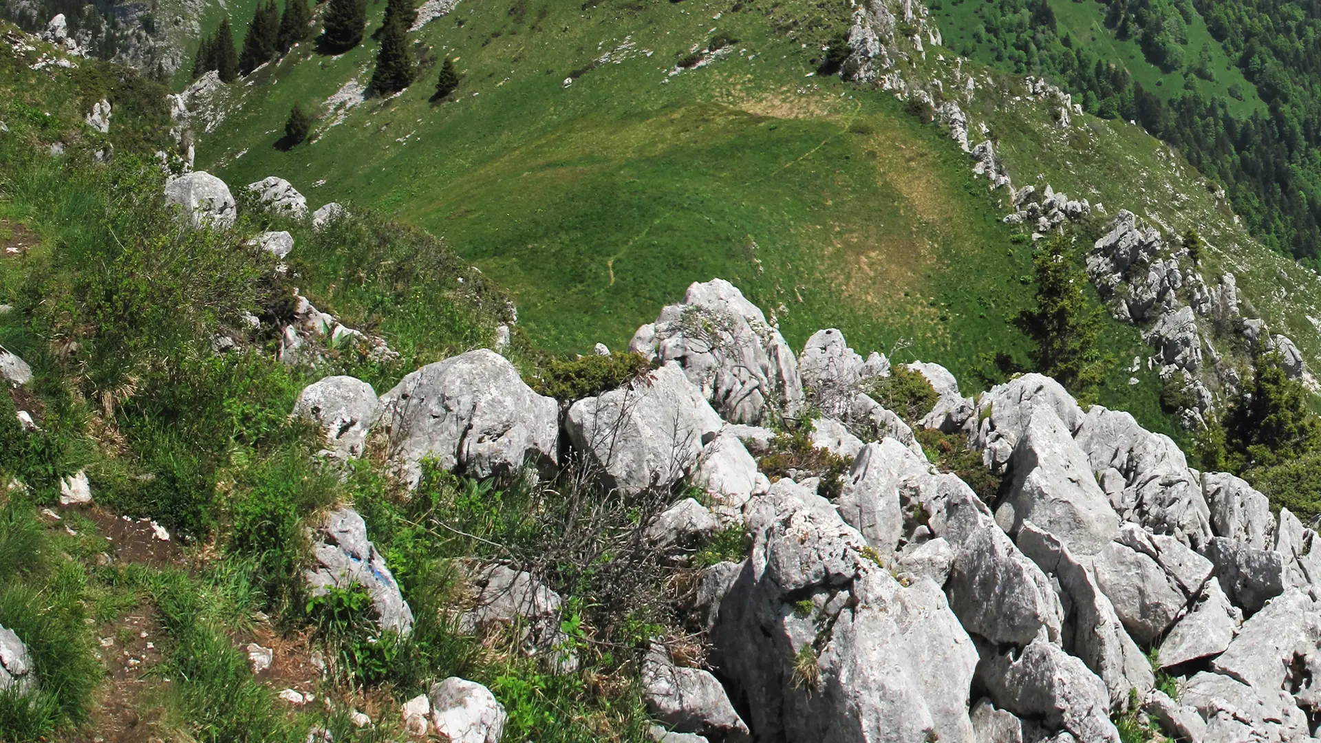 Le Mont Colombier de profil