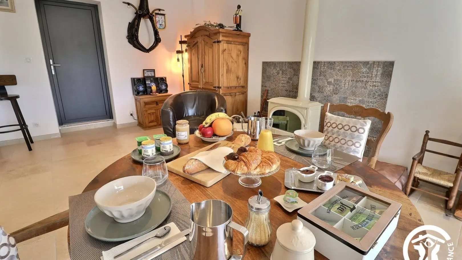 La bastide au petit déjeuner