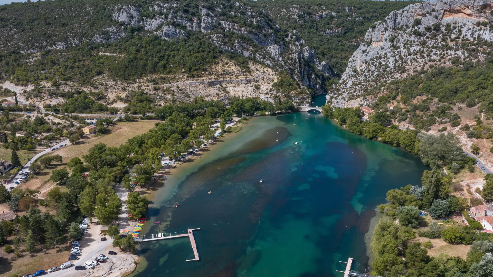 Plage de Montmeyan - Lac de Quinson