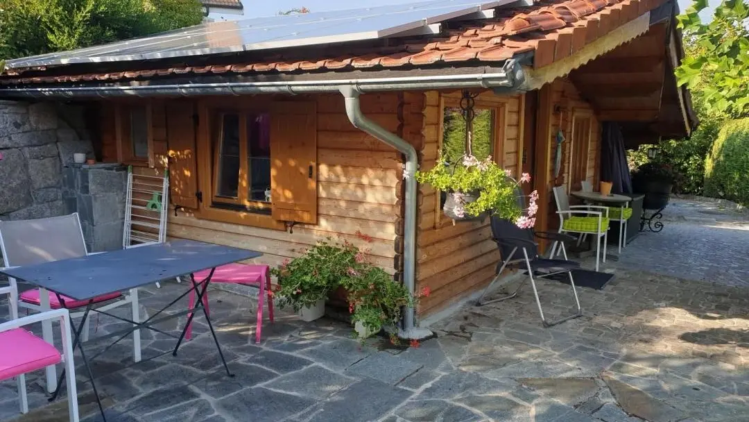 chalet et sa terrasse