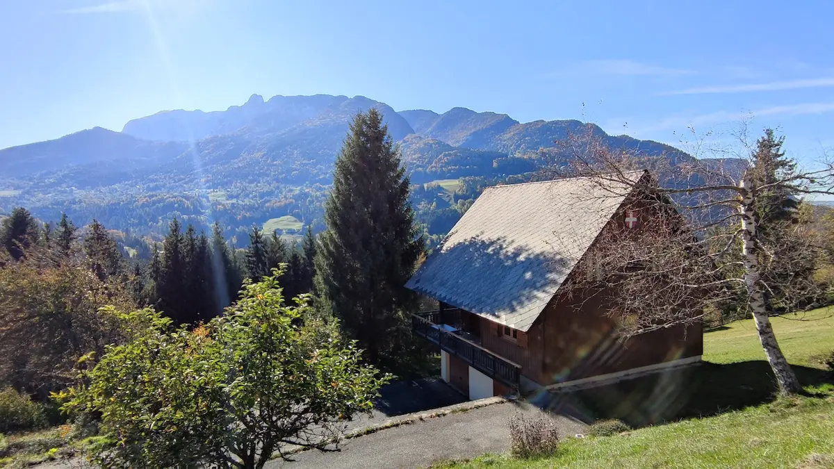 Le chalet et sa vue panoramique