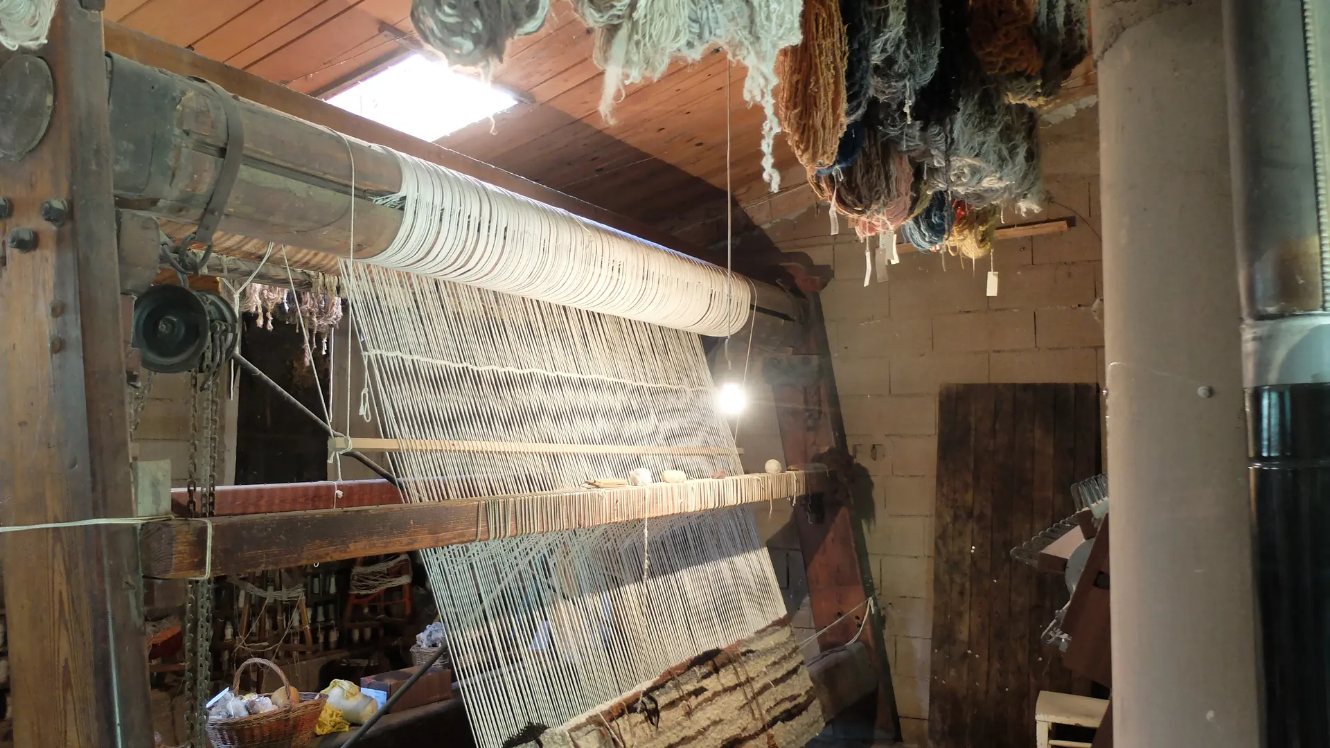 Métier à tisser la laine de Lamas