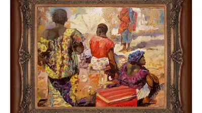 Peintre en afrique
