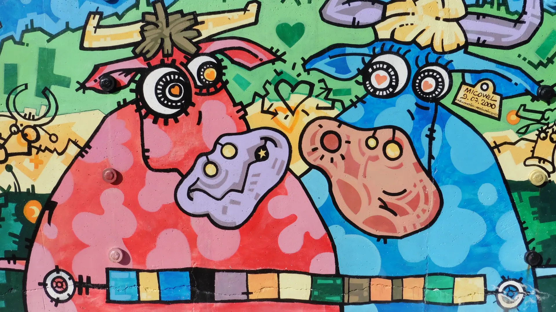 Art vache Buvez du lait
