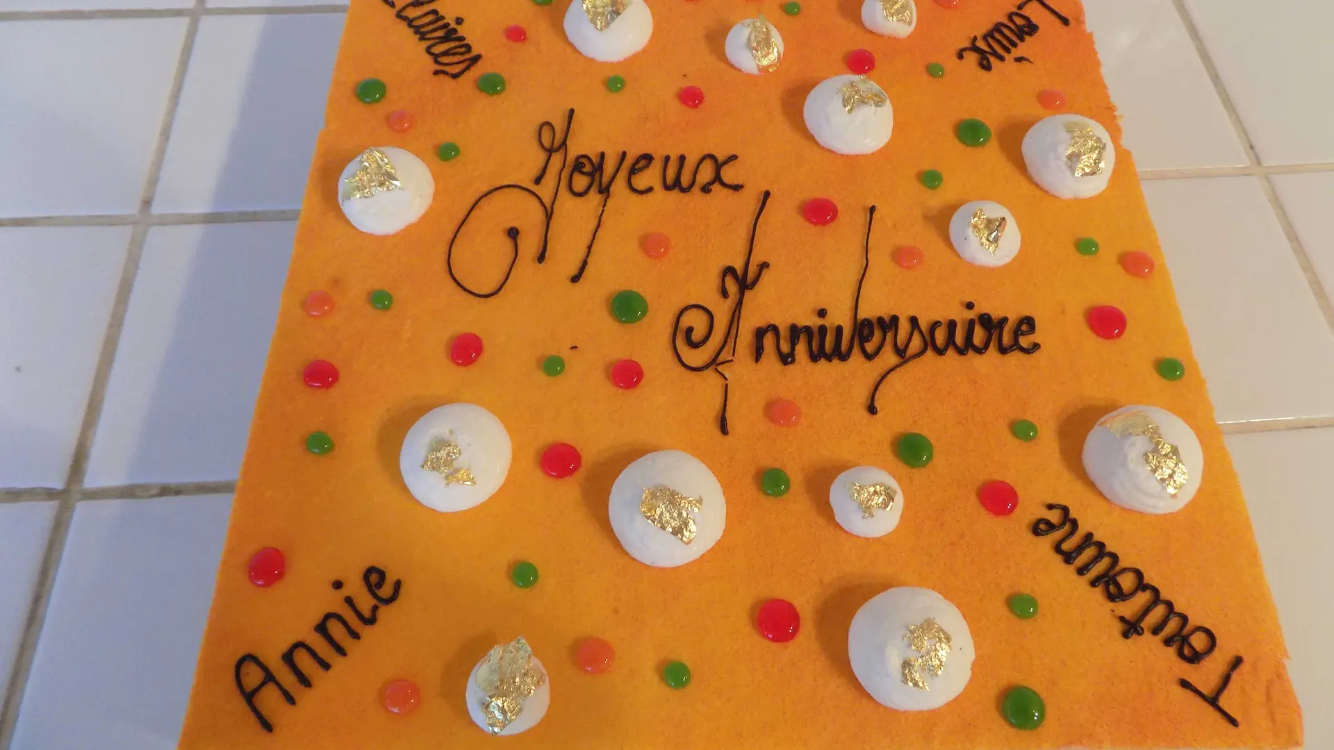 Pastel De Cumpleaños Con Inscripción