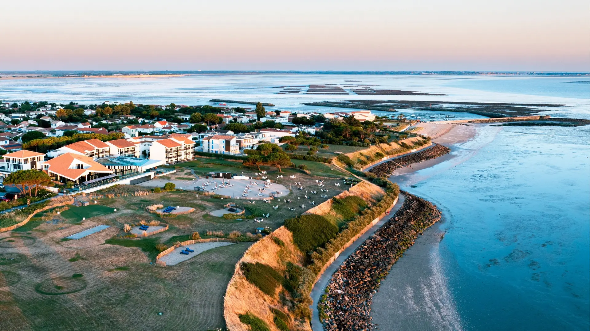 Vue aérienne de l'hôtel