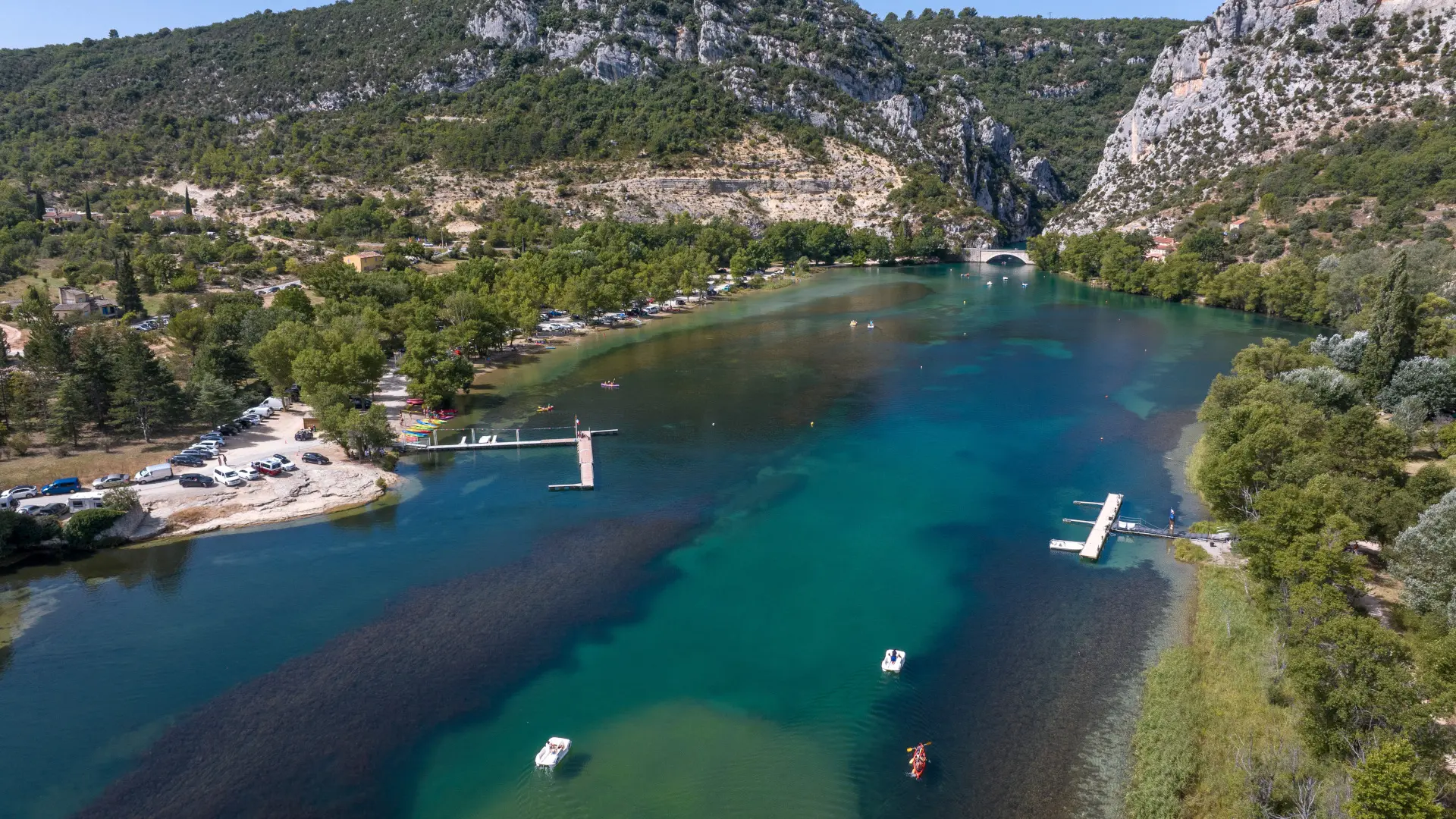 Plage de Montmeyan - Lac de Quinson