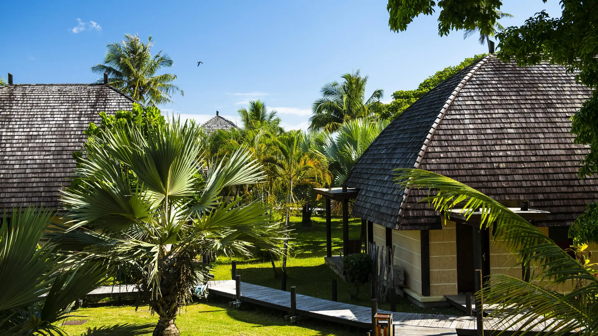 poindimié, hôtel Tieti, bungalow, vue, paysage