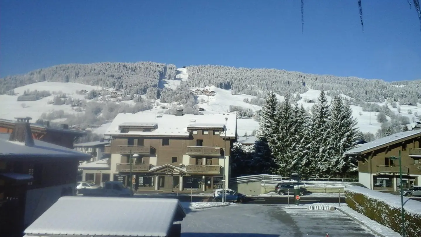 Vue sur le massif du jaillet depuis le chalet