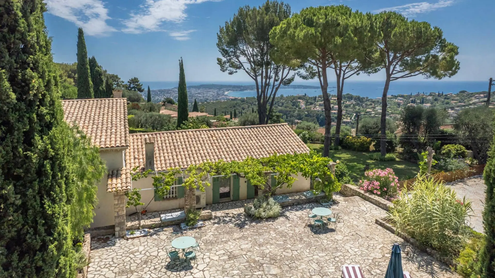 Vue mer depuis terrasse Ouest